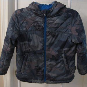 Stio Camouflage Camo Blue Reversible Winter Coat